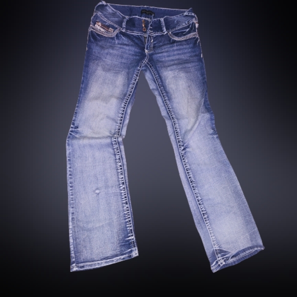 Rue 21 twenty-one Black jeans sz 7 - Picture 3 of 4